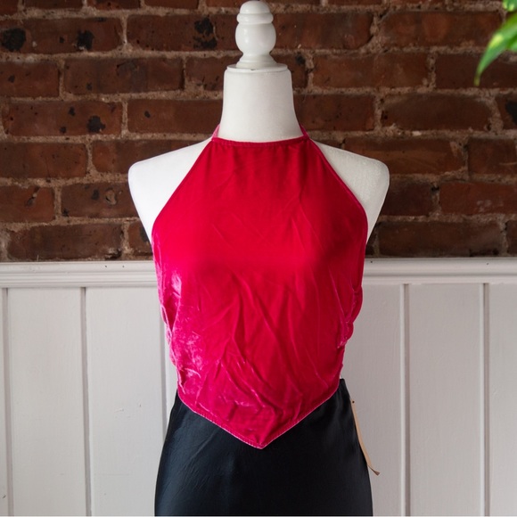 NWT Reformation Tamsin Halter Top Small, Pink - Picture 2 of 8